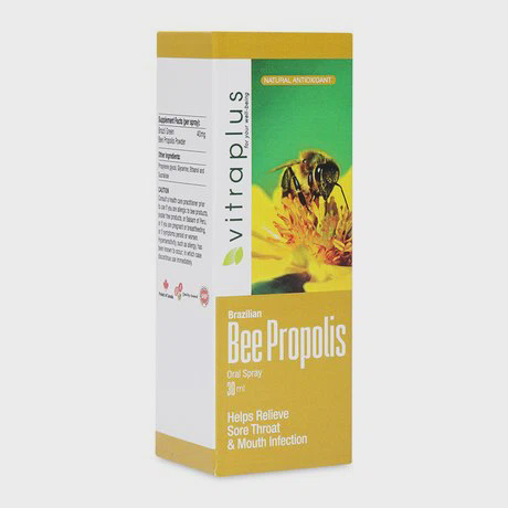 Thực phẩm bảo vệ sức khoẻ hỗ trợ giảm đau họng Vitraplus Bee Propolis (30ml)