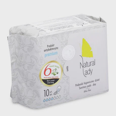 Băng vệ sinh siêu mỏng cánh ban ngày Natural Lady (10 miếng/gói)