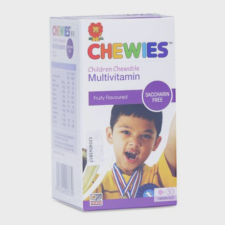 Thực phẩm chức năng bổ sung Vitamin Chewies Fruity Flavoured Multivitamin (30 viên/hộp)