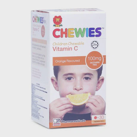 Thực phẩm chức năng viên nhai bổ sung Vitamin C hương cam Chewies (100mg)