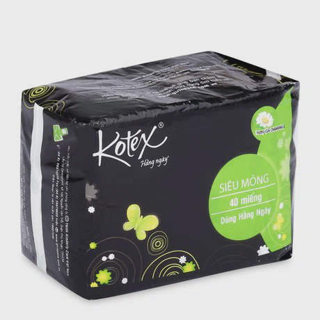 Băng vệ sinh hằng ngày hương hoa cúc Kotex (40 miếng/gói)