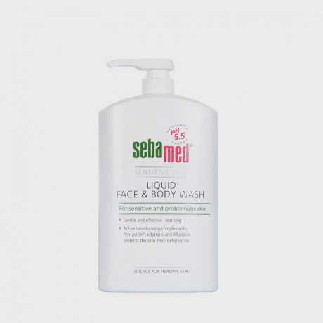 Sữa rửa mặt và tắm toàn thân Sebamed Liquid Face & Body Wash (200ml)