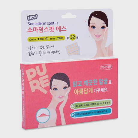 Miếng dán hỗ trợ làm lành sẹo mụn Somaderm Spot 2 size 32 miếng