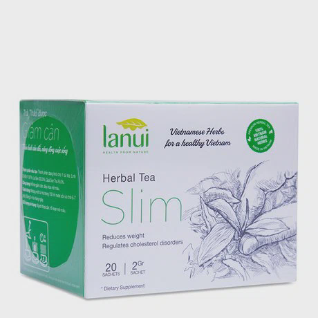 Trà thảo dược Lanui - Slim giúp giảm cân (20 gói/hộp)