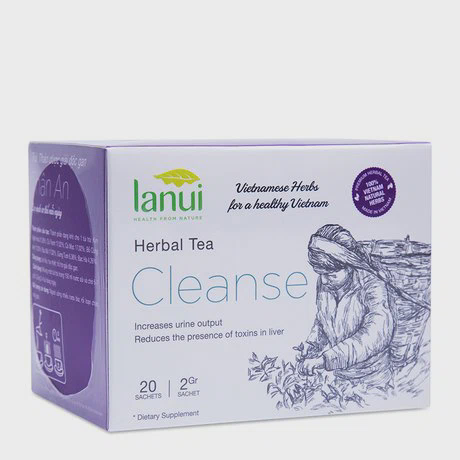 Mã cũ-Trà thảo dược Lanui giúp giải độc gan - Cleanse (20 gói/hộp)