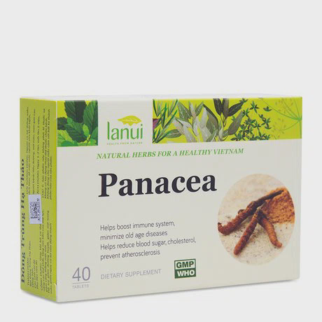 Viên uống thảo dược Đông Trùng Hạ Thảo Lanui Panacea hỗ trợ bồi dưỡng cơ thể (40 viên/hộp)