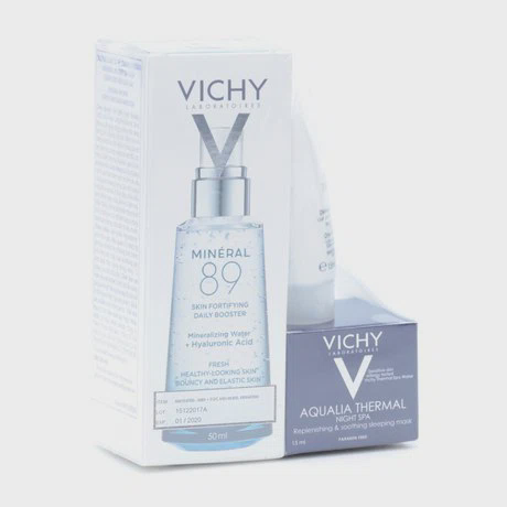 Tinh chất khoáng cô đặc Vichy (50ml) + Tặng mặt nạ ngủ Aqualia Thermal, SRM Purethermal (15ml)