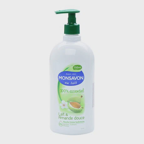 Sữa tắm chiết xuất hạnh nhân và sữa Monsavon (750ml)