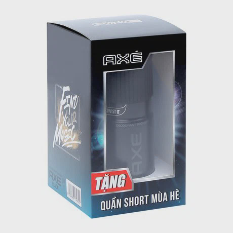 Xịt khử mùi toàn thân cho nam Axe Black (150ml) + Tặng kèm quần thể thao năng động