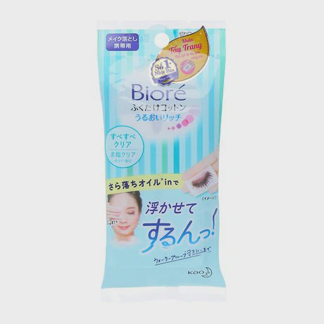 Khăn tẩy trang sạch nhờn Bioré Rich Smooth (10 miếng/gói)