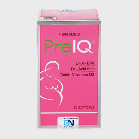Viên uống bổ sung vitamin cho bà bầu Pre IQ (Lọ 30 viên)
