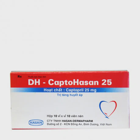 DH - Captohasan 25 (10 Vỉ x 10 Viên)