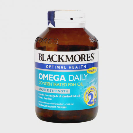 Thực phẩm bảo vệ sức khỏe viên dầu cá Blackmores Omega Daily Concentrated Fish Oil (Chai 90 viên)