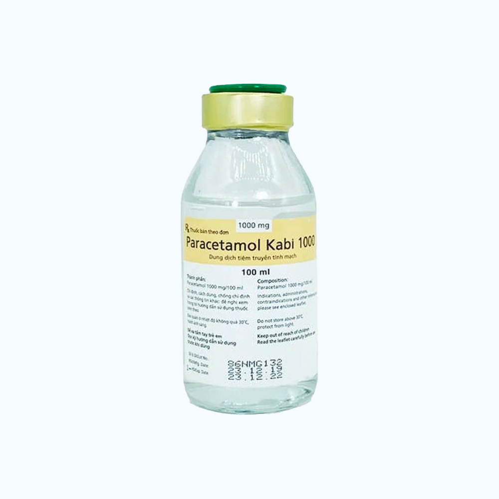 PARACETAMOL KABI INF 10MG /ML100ML 1 Chuyển mã P28290
