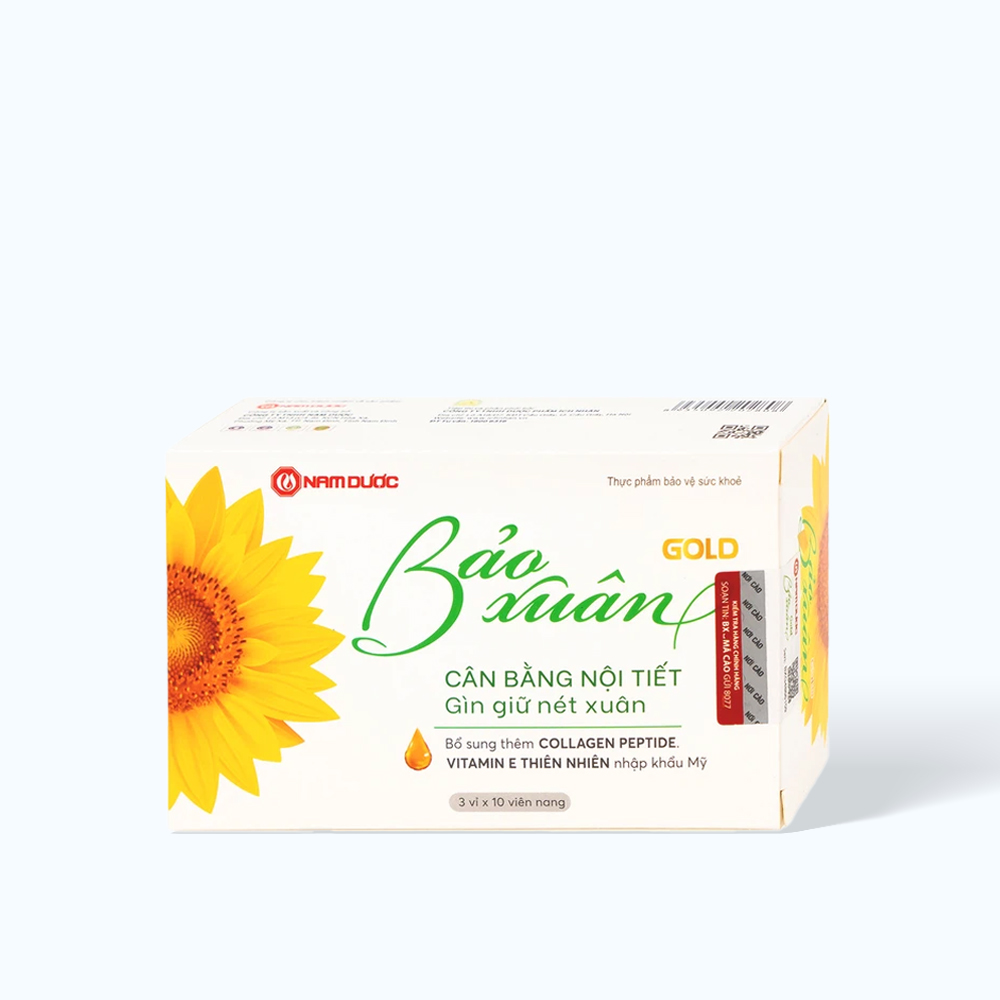 NAM DUOC Bao Xuan Gold Tang Cuong Sinh Ly Nu (3Vi X 10V)