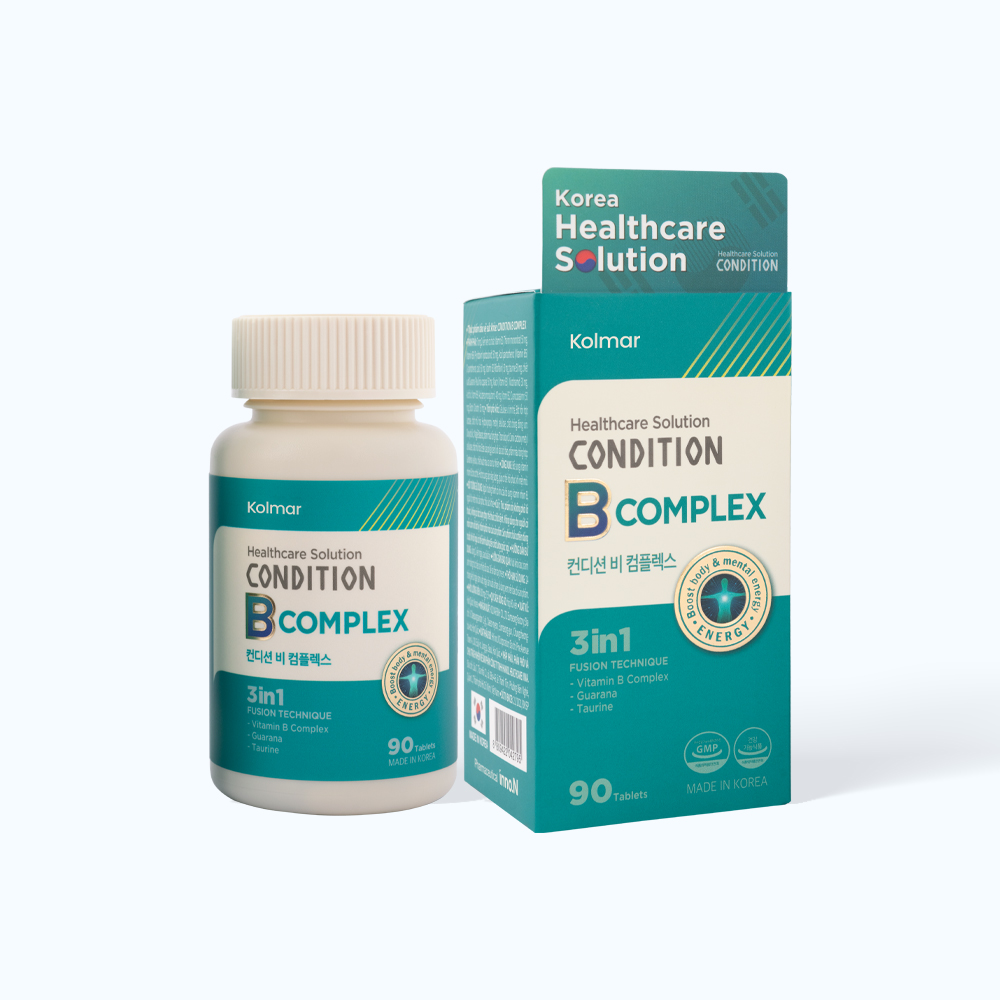 KOLMAR Condition BComplex Bo Sung Nang Luong, Tang De Khang (Hop 90Vien)
