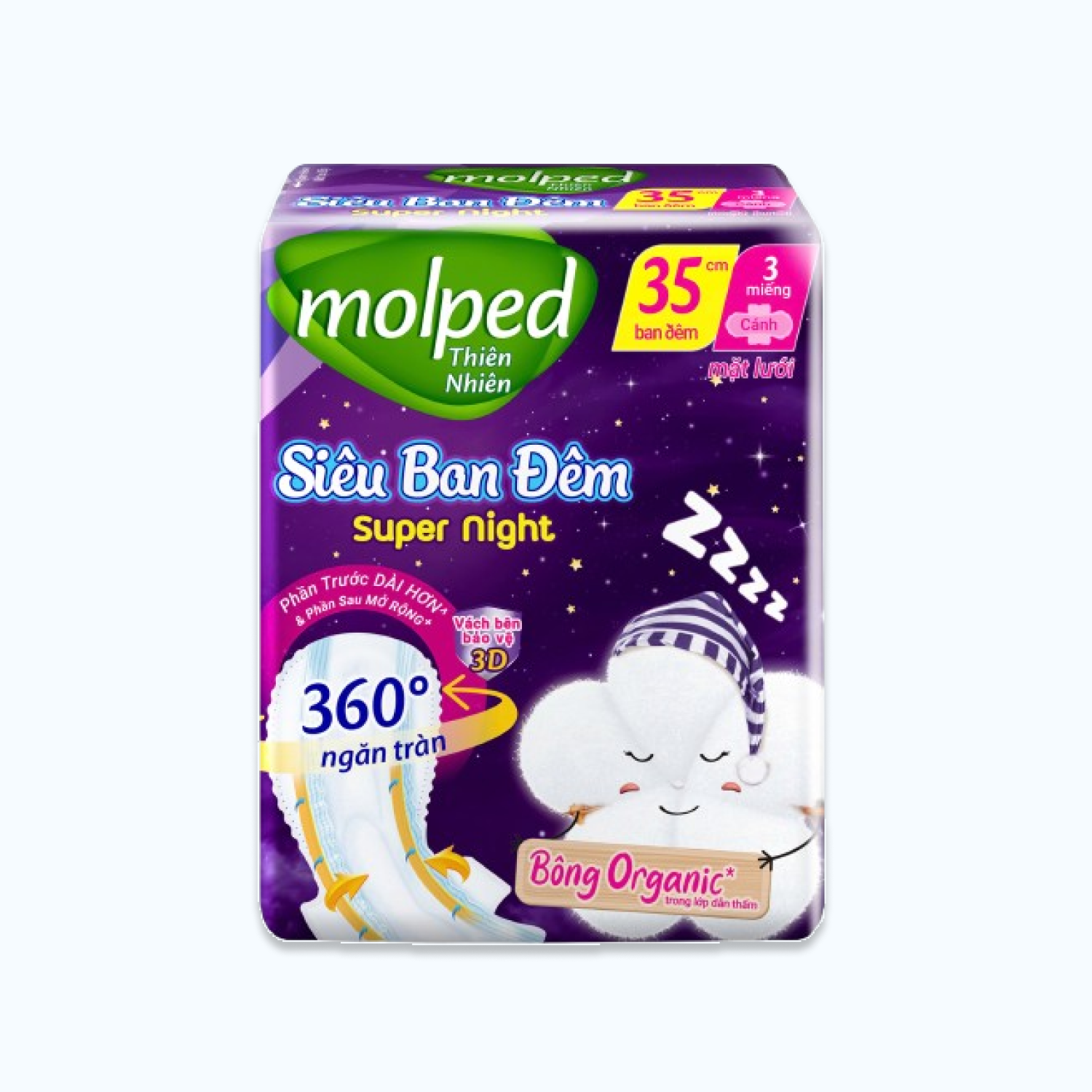 Molped BVS Thien Nhien Ban Dem Co Canh 35cm 3M