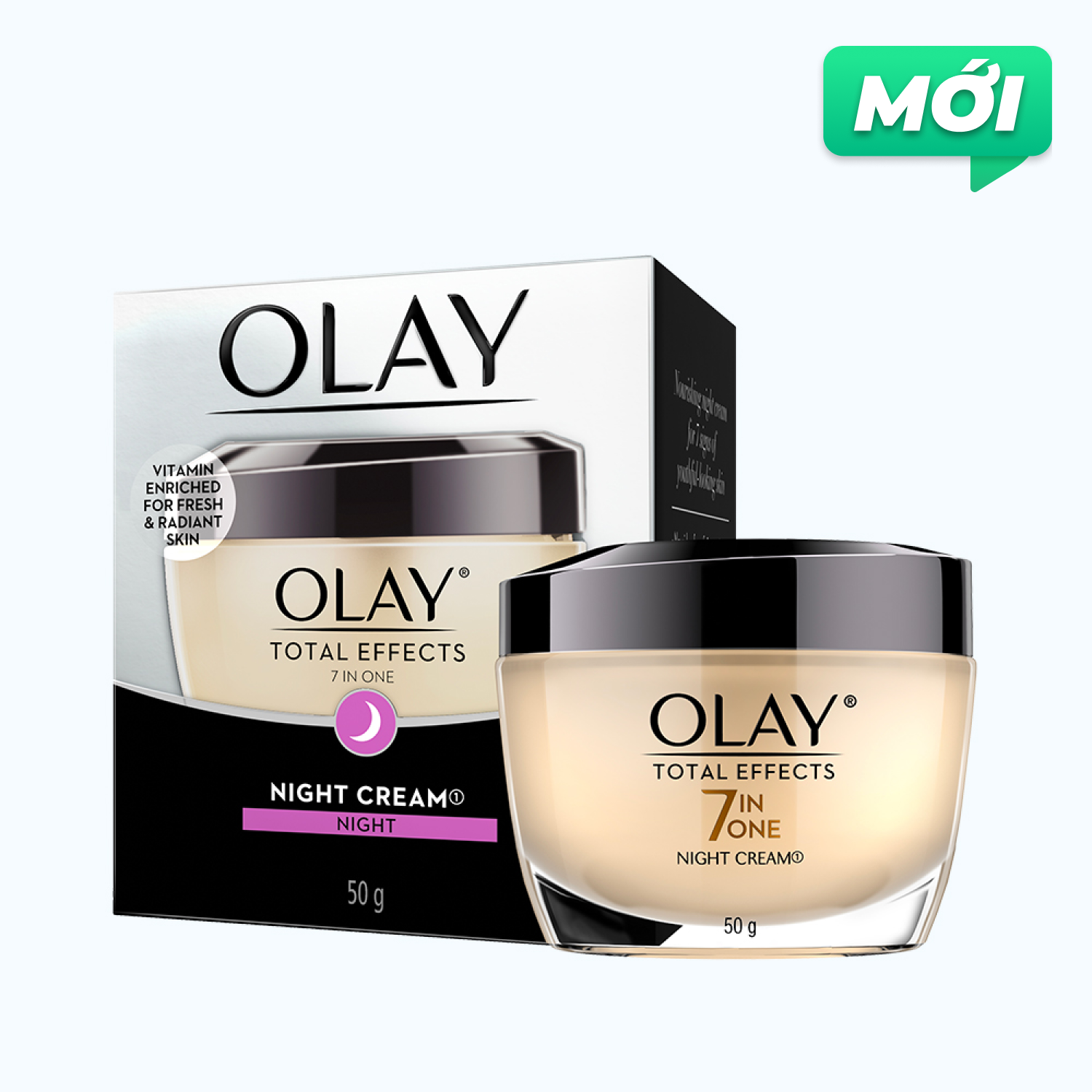 Olay Total Effects Kem Duong Am Da Ban Dem 50g/ Hu