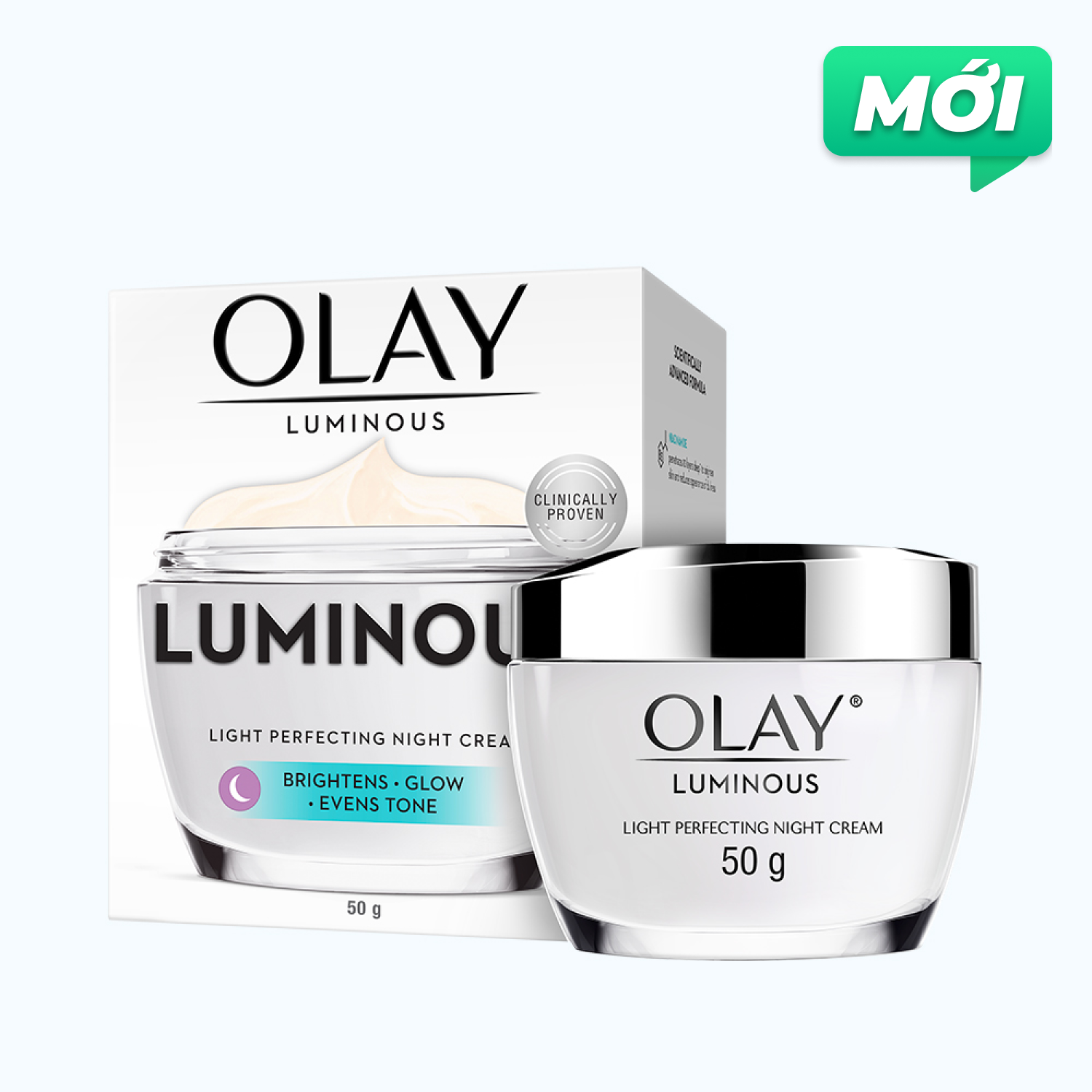 Olay Luminous Kem Duong Da Ban Dem Ho Tro Lam Sang Da 50g/Hu