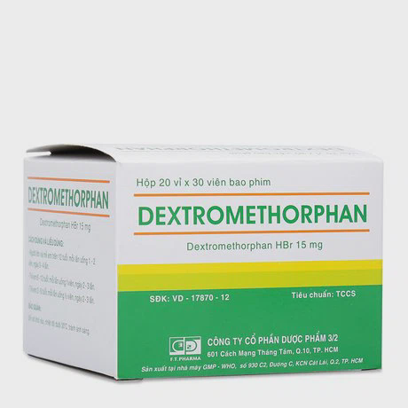 Dextromethorphan 15mg - H600v - Cty 3/2(600vien)