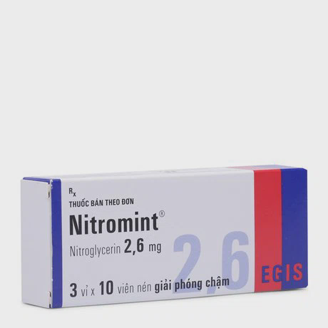 Nitromint 2.6mg (Hộp 3 vỉ x 10 viên)
