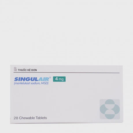 Singulair Chewable 4mg (2 Vi x 14 Vien)