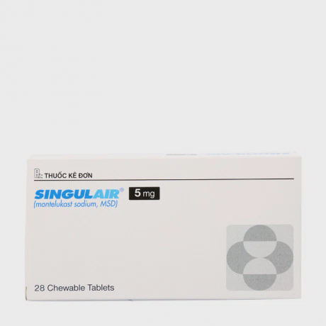 Singulair Chewable 5mg (2 Vi x 14 Vien)