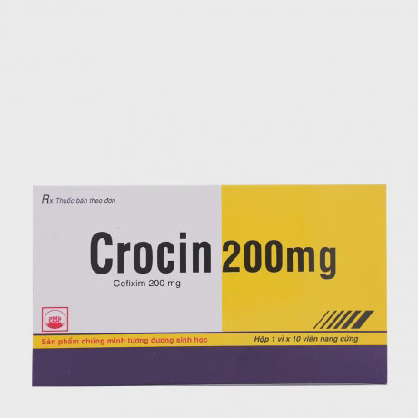 Crocin 200mg (1 Vi x 10 Vien)