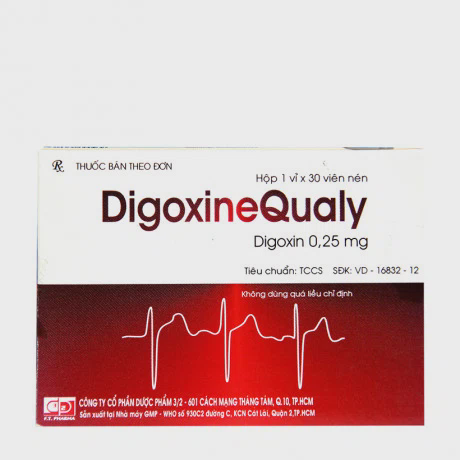 Digoxin Qualy 0.25mg (1 Vi x 30 Vien)