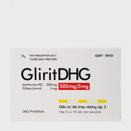 GLUMEBEN 500mg/5 mg (3Vi x 10Vien) (Glirit)