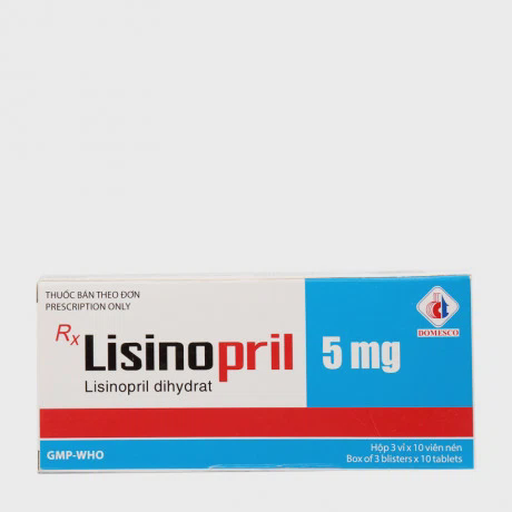 Lisinopril 5mg Domesco (3Vi x10Vien)
