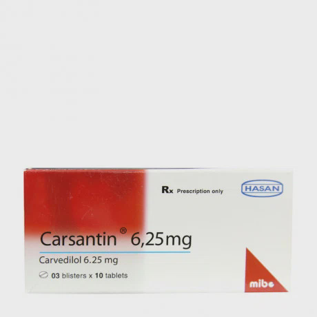 Carsantin 6,25mg (3Vi x 10Vien)