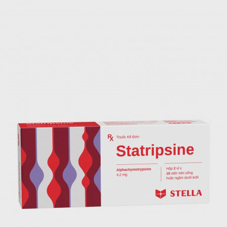 Statripsine 4,2mg (2 Vi x 10 Vien) Stella