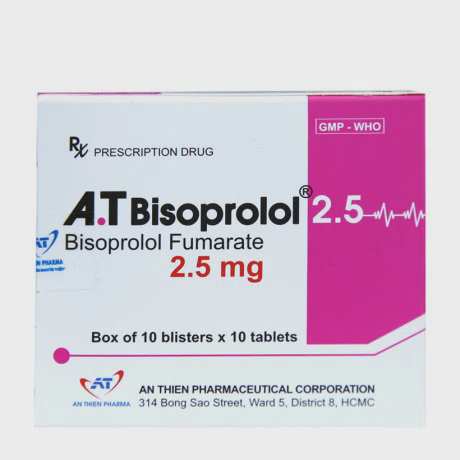 A.T Bisoprolol 2.5mg (10vi x 10vien) An Thien