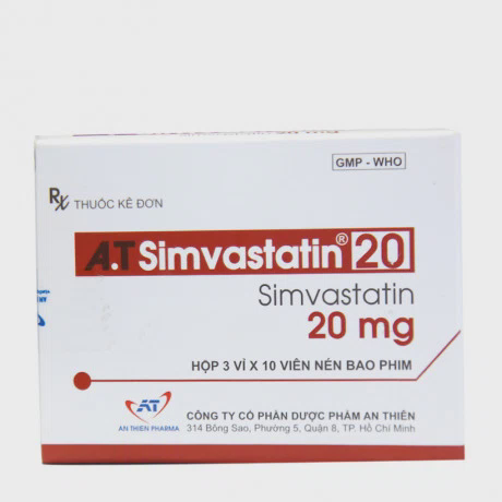 A.T Simvastatin 20mg (3vi x 10vien)