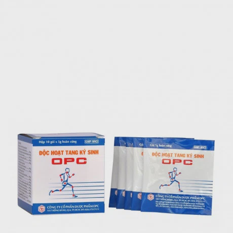 Viên hoàn cứng Độc hoạt tang kí sinh OPC điều trị viêm khớp tê nhức (hộp 10 gói)
