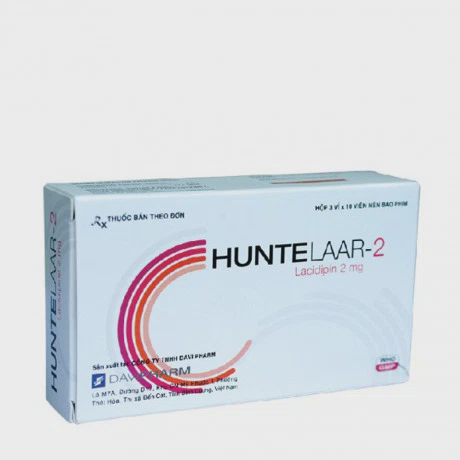 Viên nén Huntelaar 2mg điều trị tăng huyết áp (3 vỉ x 10 viên)