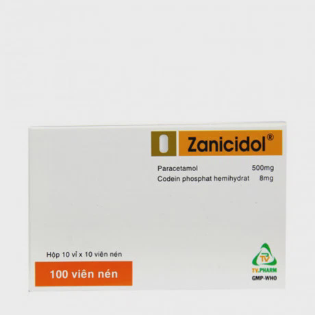 Zanicicol 500mg/8mg (10vi x 10vien)