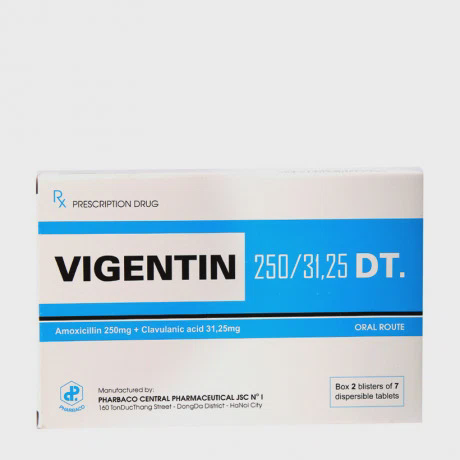Vigentin 250/31,25mg DT (2Vi x 7Vien)