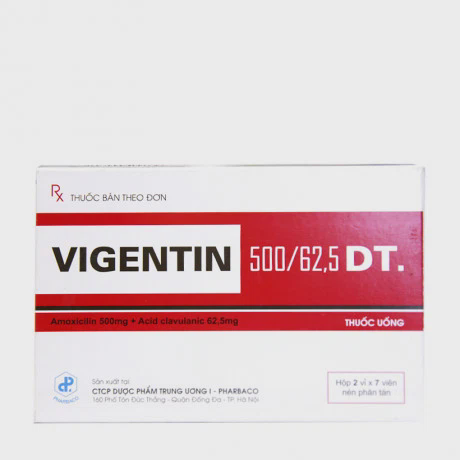 Vigentin 500/62,5mg DT (2Vi x 7Vien)