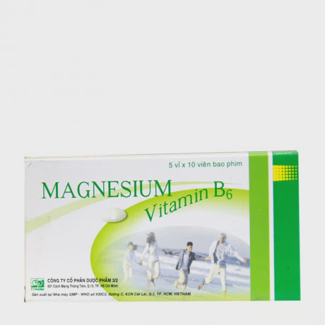 Magnesium - Vitamin B6 (5 vỉ x 10 viên/hộp)