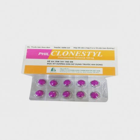 Philclonestyl 125mg (5vi x 10vien)