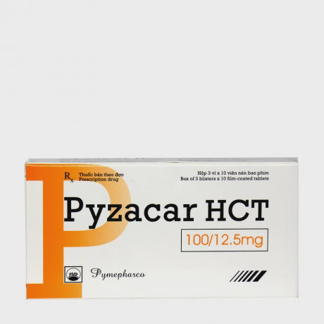 Pyzacar HCT 100/12.5mg (3Vi x 10Vien)