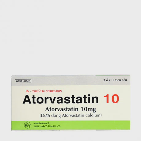 Atorvastatin 10mg (3vi x 10vien)Khanh Hoa
