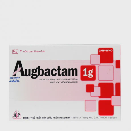 Augbactam 1g (2vi x 7vien) Mekophar
