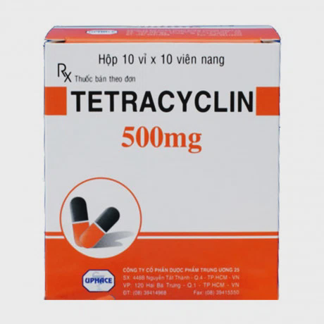 Tetracyclin 500mg (10vi x10vien) Armepharco