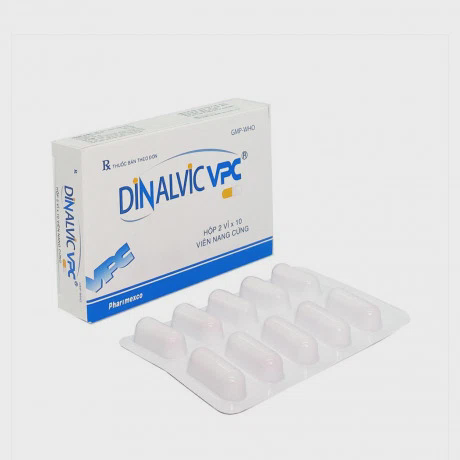 Viên nang Dinalvic VPC 37,5mg/325mg điều trị các cơn đau từ trung bình đến nặng (2 vỉ x 10 viên)