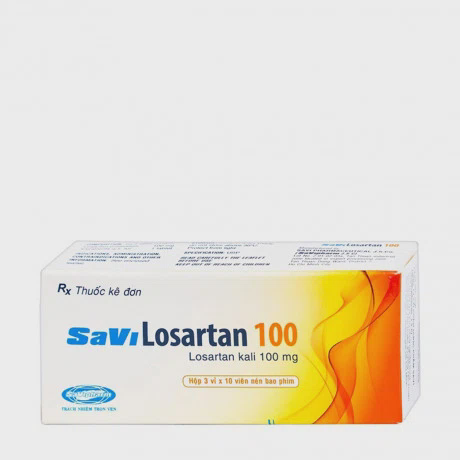 Savi Losartan 100mg (3Vi x 10Vien)
