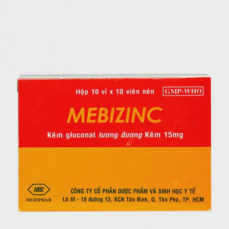 Mebizinc 15mg (10Vi x 10Vien)