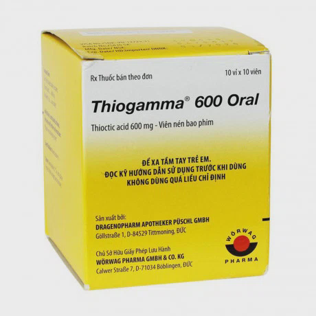 Thiogamma 600 Oral (Hộp 10 vỉ x 10 viên)